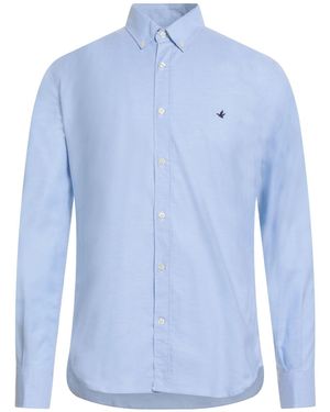 Brooksfield Shirt Cotton, Elastane - Blue