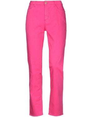 Trussardi Fuchsia Pants Cotton, Elastane - Pink