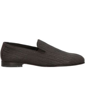Baldinini Dark Loafers Leather - Gray
