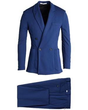 Paolo Pecora Suit Viscose, Polyamide, Elastane - Blue