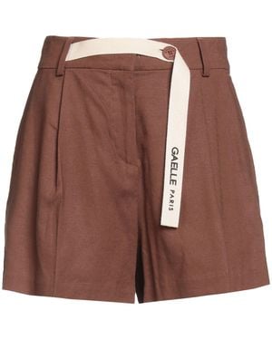 Gaelle Paris Shorts & Bermuda Shorts Linen, Viscose - Brown