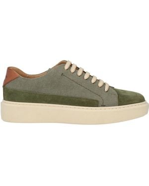 Baldinini Military Trainers Leather, Textile Fibres - Green