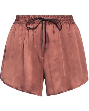 Isabel Benenato Shorts & Bermuda Shorts Cupro - Red