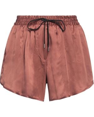 Isabel Benenato Shorts & Bermuda Shorts Cupro - Red
