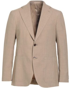 Caruso Blazer Wool, Silk, Linen - Natural