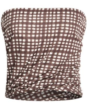 Paul Smith Top Rayon, Elastane - Brown