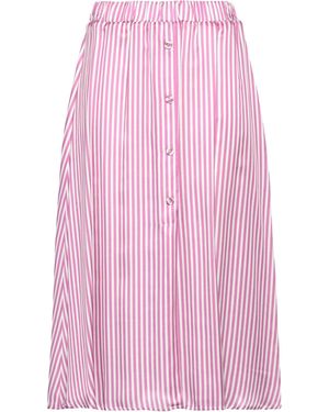 Shirtaporter Light Midi Skirt Viscose, Silk - Pink