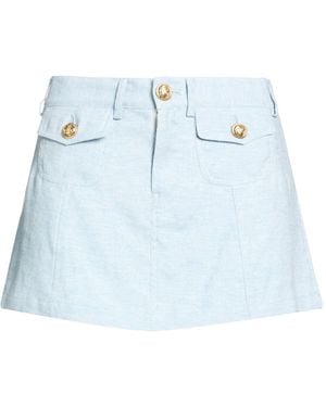 Forte Mini Skirt Cotton, Linen - Blue