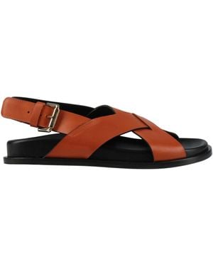 Guglielmo Rotta Sandals Leather - Brown