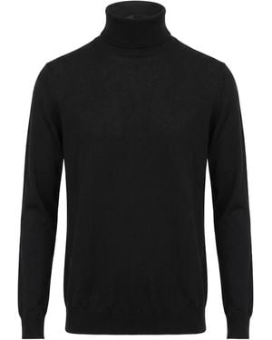 Paolo Pecora Rollkragenpullover - Schwarz
