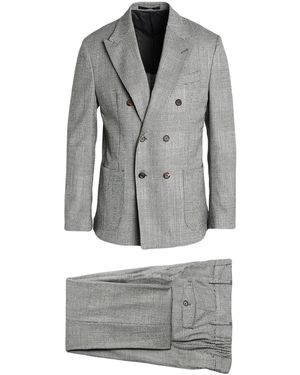 Eleventy Suit Wool, Elastane - Gray