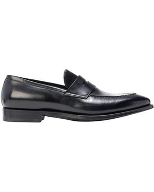 Santoni Loafers Leather - Black