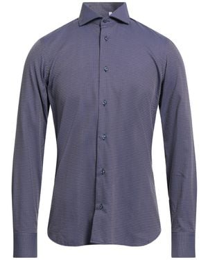 Avignon Midnight Shirt Cotton - Blue
