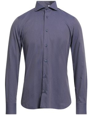 Avignon Midnight Shirt Cotton - Blue