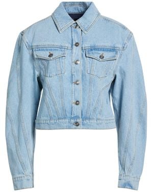 Mugler Denim Outerwear Cotton - Blue