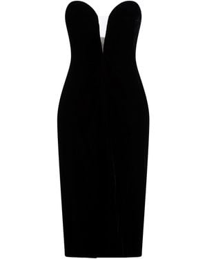 Tom Ford Midi Dress Viscose, Cupro, Elastane - Black