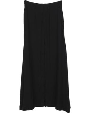 Isabel Benenato Maxi Skirt Silk - Black