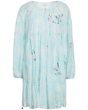 Eka Mini Dress Cotton, Silk - Blue