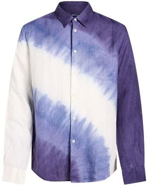 Vilebrequin Shirt Linen - Blue