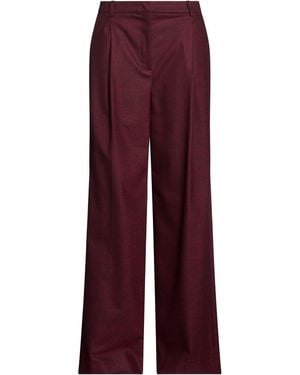 Pinko Trousers Polyester, Acrylic, Wool, Viscose, Elastane - Purple