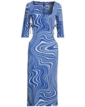 Liquorish Midi Dress - Blue