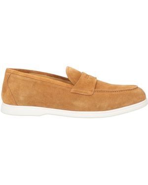 Testoni Camel Loafers Calfskin - Brown