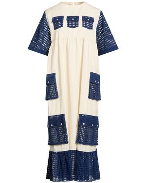 W'Menswear Midi Dress Cotton - Blue
