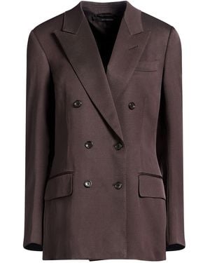 Tom Ford Chocolate Blazer Silk, Wool - Brown