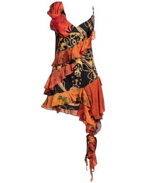 Marine Serre Mini Dress - Red