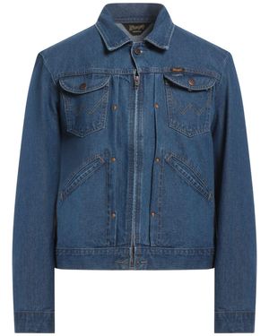 SANDRO X WRANGLER Jeansjacke/-mantel - Blau