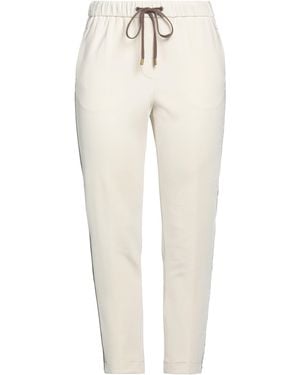 Peserico Ivory Pants Polyamide, Elastane, Cotton - White