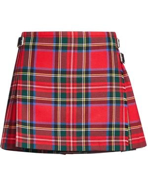 Christopher Kane Mini Skirt Wool - Red