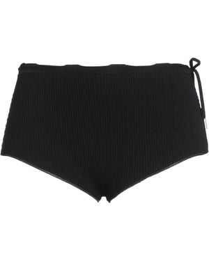 Roberto Collina Shorts & Bermuda Shorts Viscose, Polyester - Black