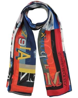 McQueen Scarf Silk - Red