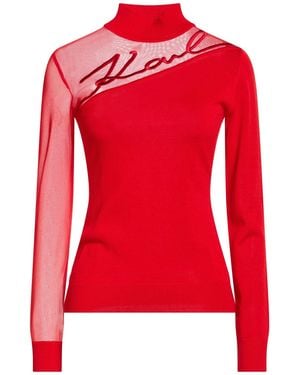 KARL LAGERFELD Turtlenecks - Red