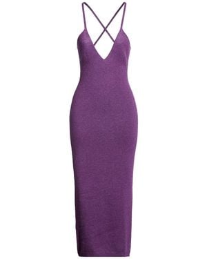 KHAITE Midi Dress Cashmere - Purple