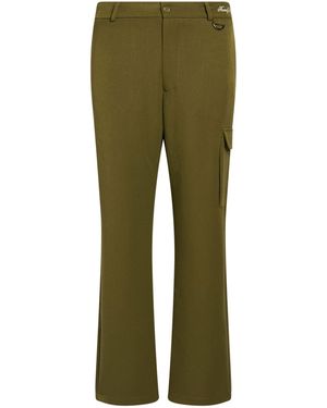 FAMILY FIRST Trousers Polyester, Viscose, Wool - Green