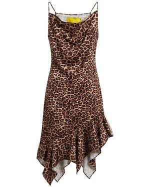 Marques'Almeida Midi-Kleid - Braun