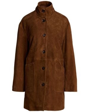 THE JACK AND JACKIE LEATHERS Tan Coat Leather - Brown