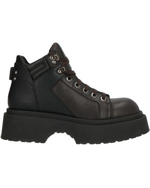 Emporio Armani Botines De Caña Alta - Negro