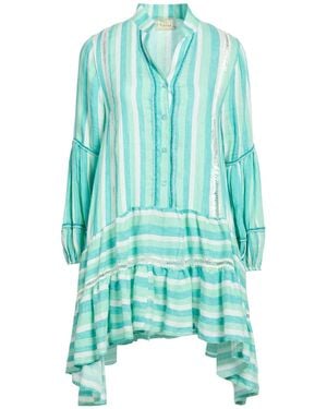 PHO® Firenze Mini Dress Linen, Viscose, Polyester, Polyamide - Blue