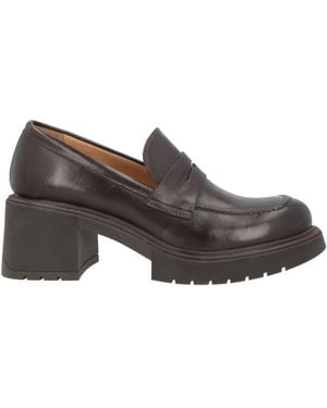 Niche Dark Loafers Calfskin - Brown