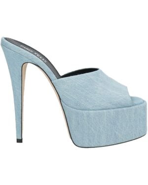Paris Texas Sandals Textile Fibers - Blue