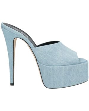 Paris Texas Sandals Textile Fibers - Blue