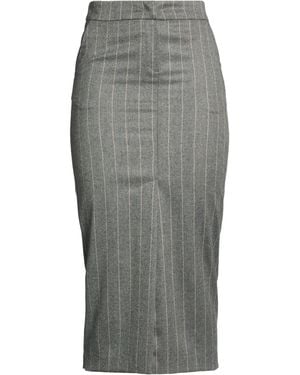 ACTUALEE Midi Skirt Polyester, Viscose, Elastane - Gray
