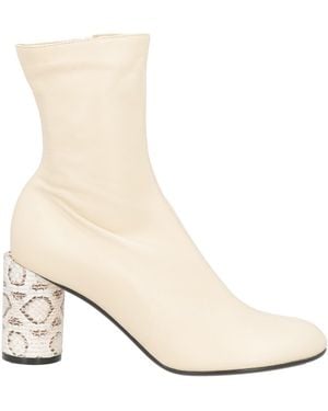 Lanvin Ankle Boots Goat Skin - Natural