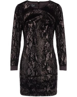 Clips Mini Dress Polyester - Black