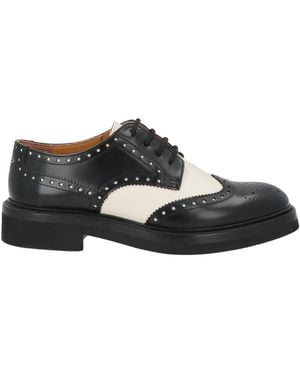Dior Lace-Up Shoes Leather - Black