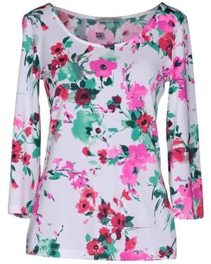 Angelo Marani T-Shirt Viscose, Elastane - White