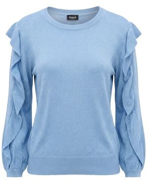 Marella Sweater Viscose, Polyester, Metallic Fiber - Blue